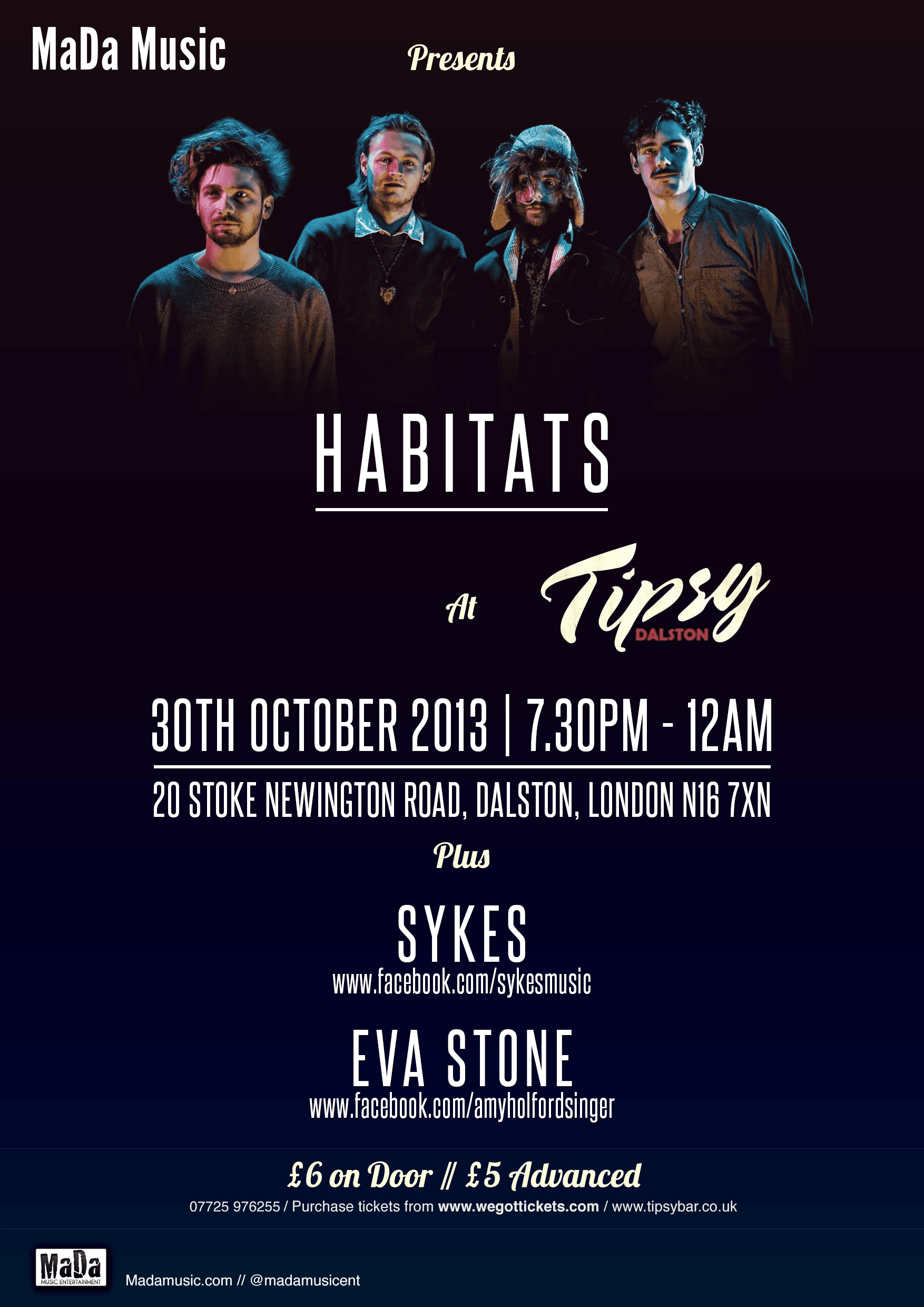 MaDa Music - Habitat - Tipsy, Dalston - 30th October 2013